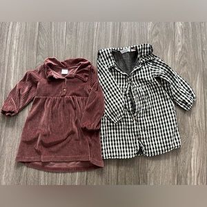 Lot of 2 Zara girls dresses